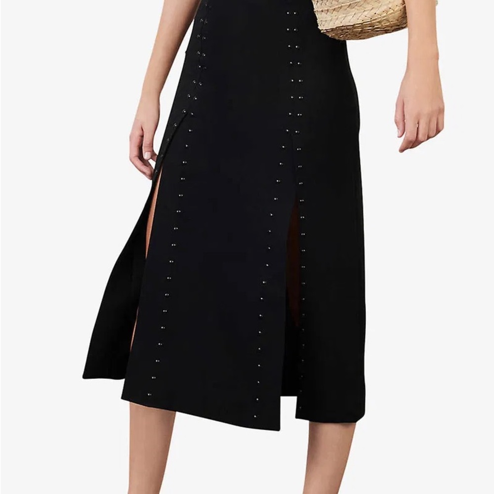 MAJE Midi Slit Skirt